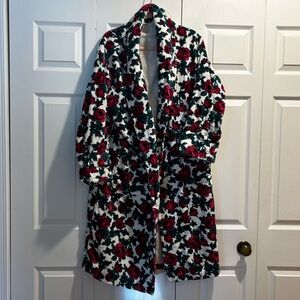 100% Turkish cotton vintage floral robe with a belt